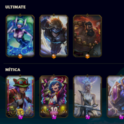 CONTA 100% SEGURA - 402 SKINS - NIVEL 749 - ESMERALDA - FULL CHAMP