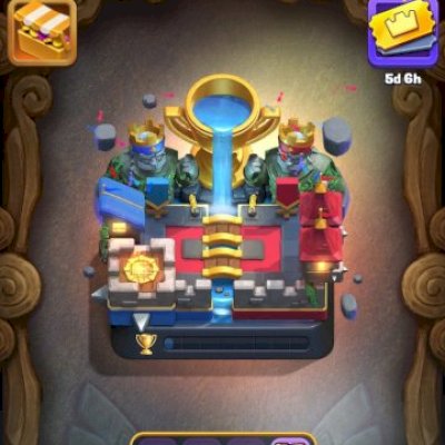 conta clash royale 9.500 trofeus, nivel do rei 15, 122 cartas desbloqueadas