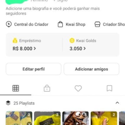 Vendo essa conta kwai com shop 5k seguidores orgânico ja vai com 15reais comissã