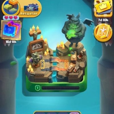 Conta Clash Royale de 8 anos nível do rei 16
