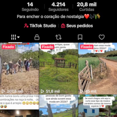 Conta nova de nostalgia com mais de 4 mil seguidores