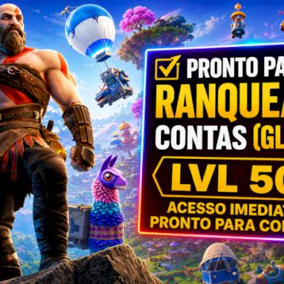 Conta Fortnite / Nível 50+ / Recente / Global / Acesso Total / Entrega Rapida