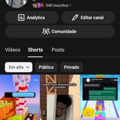 Canal do YouTube viralizado