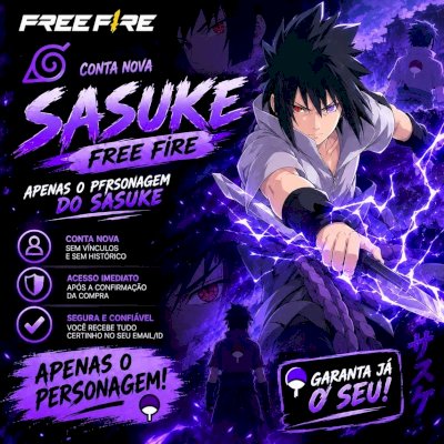 🍥🔥 CONTA FREE FIRE COM Sasuke 🔥🍥
