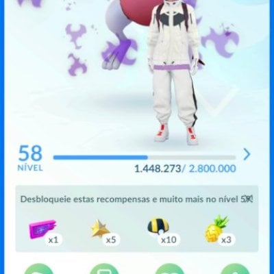 CONTA POKEMON GO 2016 NIVEL 58