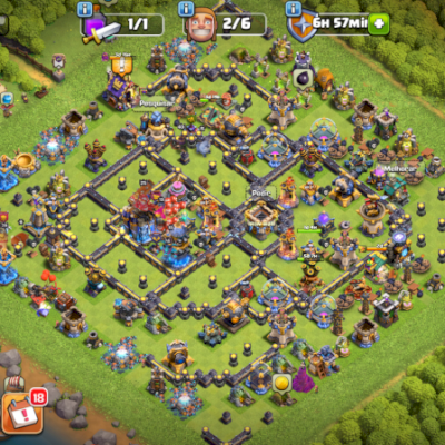 Conta Clash of Clans CV 18 - bem upada