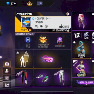 Conta gemada lvl59