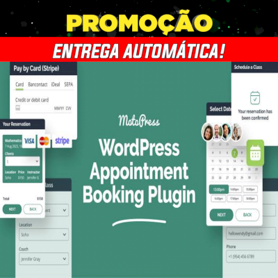 Appointment Booking v1.19.0 MotoPress – Agendamentos e Reser-Entrega Automática!