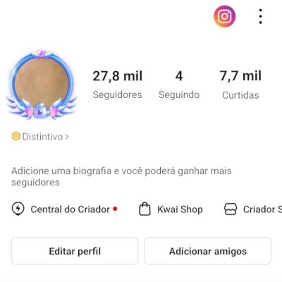 CONTA KWAI 27,8K DE SEGUIDORES E 7,7K DE CURTIDAS (CONTAS KWAI)