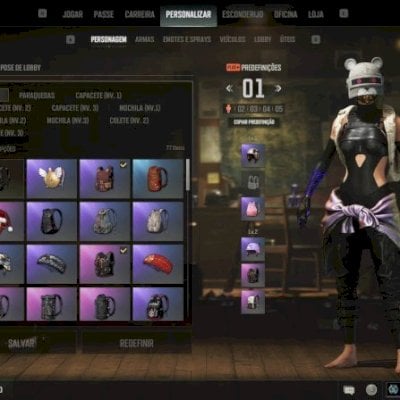 Conta PUBG Tier 5 Lvl 500- 5 armas lendárias progressivas