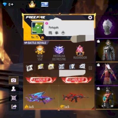 CONTA FREE FIRE GEMADA