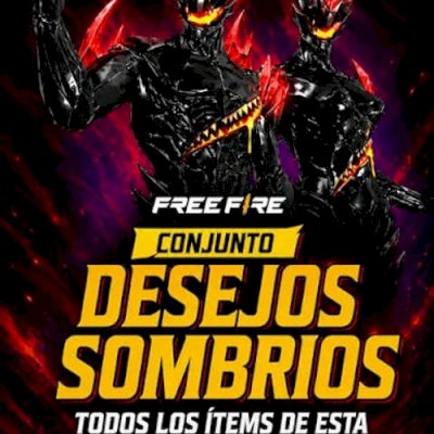 CONJUNTO DESEJO SOMBRIO FREE FIRE