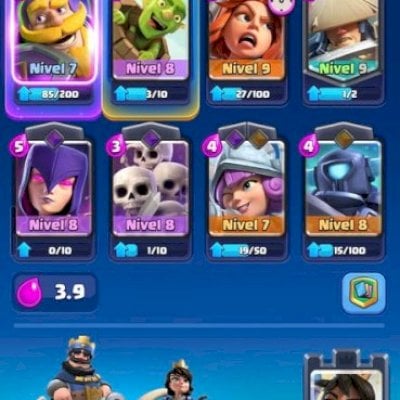 CONTA DE CLASH ROYALE! ARENA 9 / 2600 TROFEUS! 1000 GEMAS! CONTA PRA INICIAR BEM