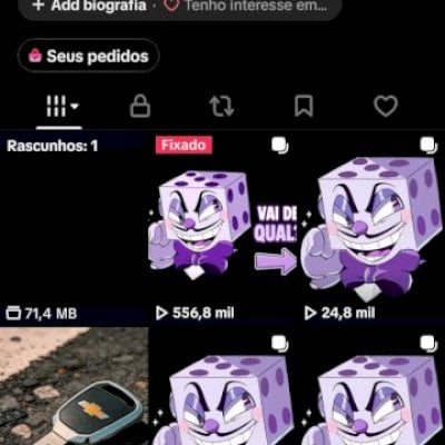 Conta 1.4k com engajamento lá em cima