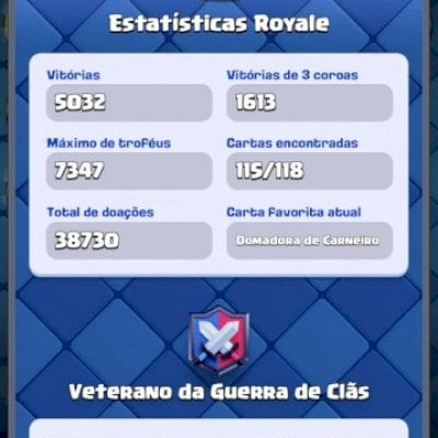 Vendo conta Clash royale