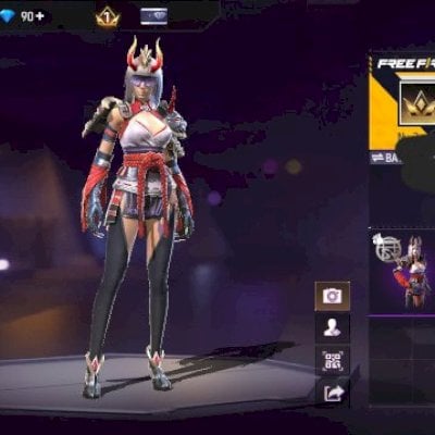 CONTA FF + LUA SANGRENTA + PRANCHA + MOCHILA + 90 DIAMANTES + EMOTE (SEU EMAIL)