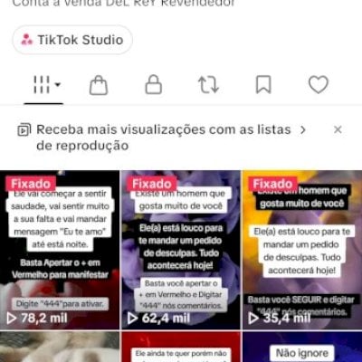 Tiktokshopbr sem doc 11k de seguidores reais e orgânico (Leia a descrição)