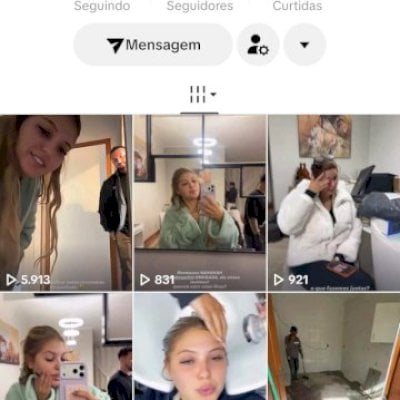 Vendo conta do tik Tok bem engajada
