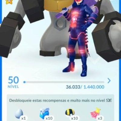 Nível 50, Melmetal 100%!
