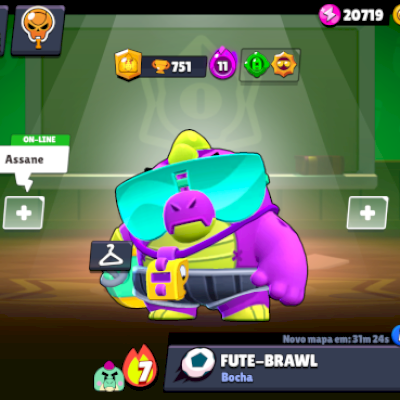 CONTA 60k TROFEUS 35 PRESTIGIO, +400 GEMAS, 105 BRAWLERS