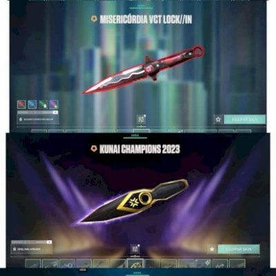 CONTA DE VALORANT, FACA VCT, SKIN CHAMPIOS 2022