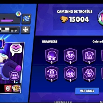 🔥 CONTA BRAWL STARS 15K+ TROFÉUS | 50 BRAWLERS | 3 HIPERCARGAS 🔥