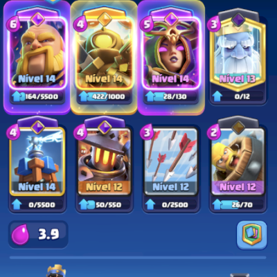 Conta Clash Royale Top — Nível 14, Cartas Nv.14 e 13, Ouro e Gemas Altas!