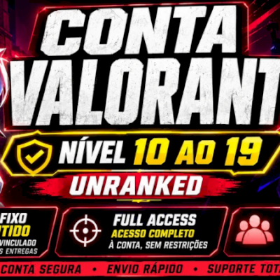 Contas Valorant Full Acess Lvl 10-19