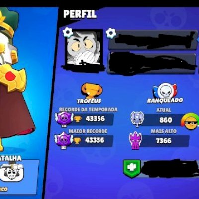 Brawl-2021: Várias Skins antigas,skin de colab,400 gemas no jogo