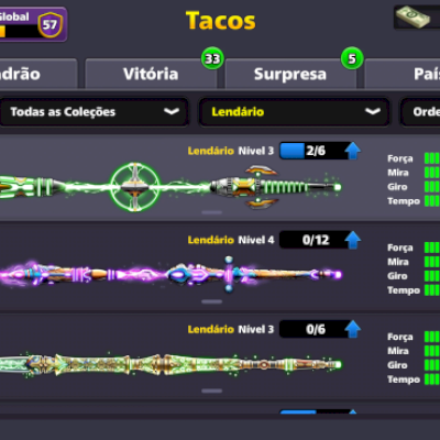 Lvl 153, 16 tacos lendários, falida de fichas, vários emojis e avatar
