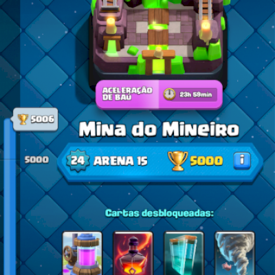 Conta de Clash Royale Bastante Upada Arena 15
