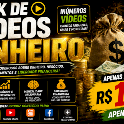 53 Vídeos sobre Dinheiro – Diversos Conteúdos Virais-ENTREGA AUTOMÁTICA 🎯