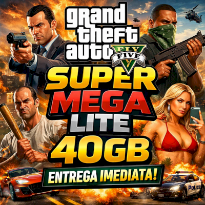 GTA V SUPER MEGA LITE 40GB ENTREGA IMEDIATA