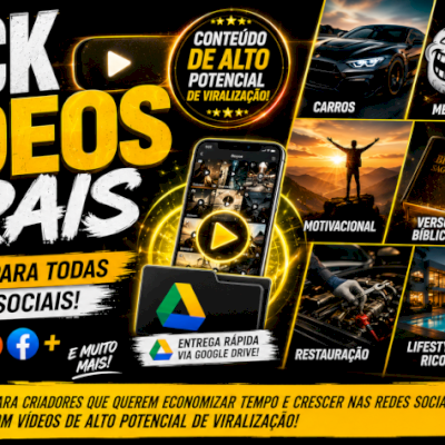 PACK DE VÍDEOS VIRAIS MULTINICHO 📂 | CONTEÚDO PRONTO PARA TODAS AS REDES SOCIAI