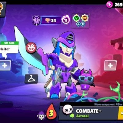 Conta de brawl com 5k de trofeus