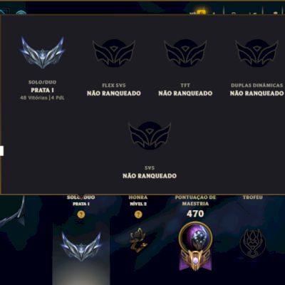 Bronze 1 com TODOS os Champs e 127 Skins (Mais de 100 Jogos)