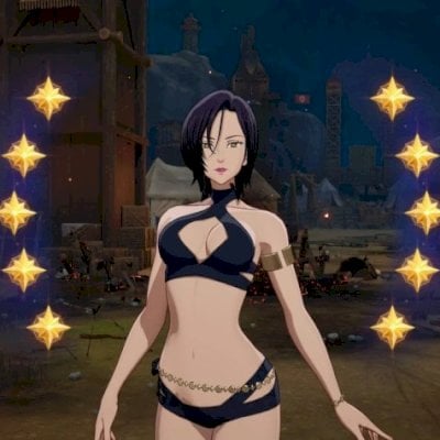 Conta The Seven Deadly Sins: Origin Merlin P10+skins + Elizabeth P8 e Gowther P7