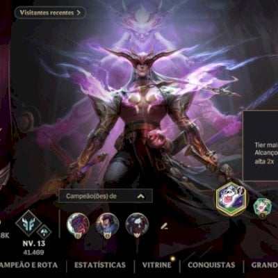 Yone Aniquilador ,136 skins ,3 GM e full champs