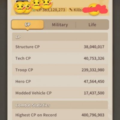 Conta dark war survival com 400m de poder e industrial level 2