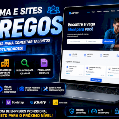 💼 Sistema Site de Empregos Premium 100% Editável