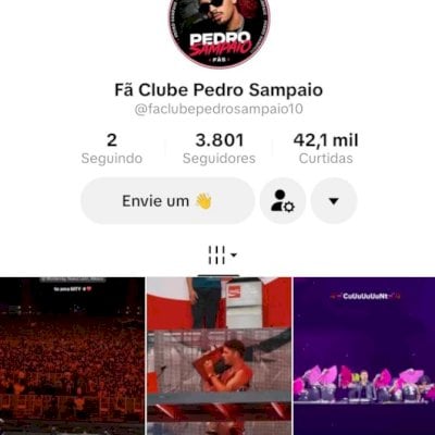Vendo conta do tik Tok bem engajada