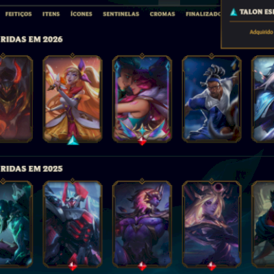Conta ex-desafiante nivel 734, 456 skins