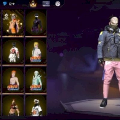Conta básica com várias skins tops...