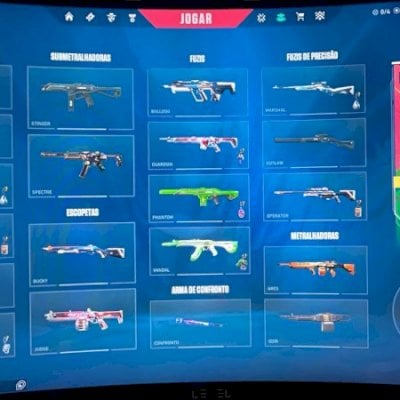 CONTA DE VALORANT - OPEN RANKED - 19 SKINS