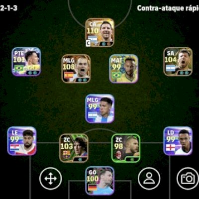 CONTA EFOOTBALL MESSI 111 + INIESTA 108