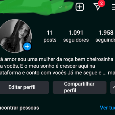Conta Instagram Feminina / Nicho Roça e Lifestyle — 1k+ Seguidores Reais