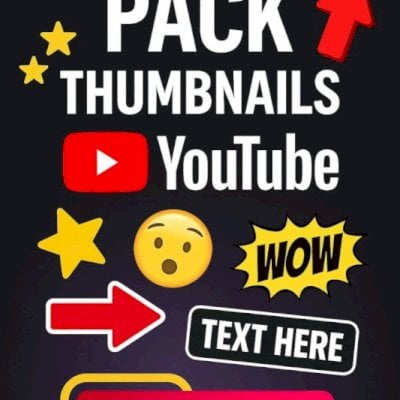 PACKS PARA THUMBNAILS DE YOUTUBE
