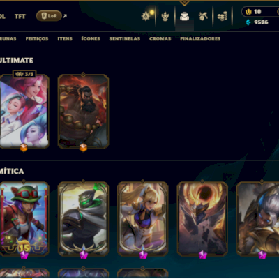 Conta de lol com mais de 2kgastos Muitas skins prestigio