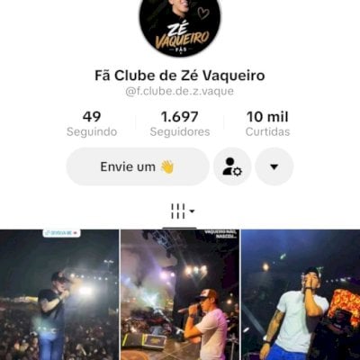 Vendo conta do tik Tok bem engajada