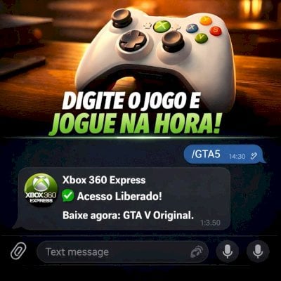 Pacote Xbox 360 Vitalício - +65 Jogos (GTA V, COD, RDR) - Envio Automático 24h